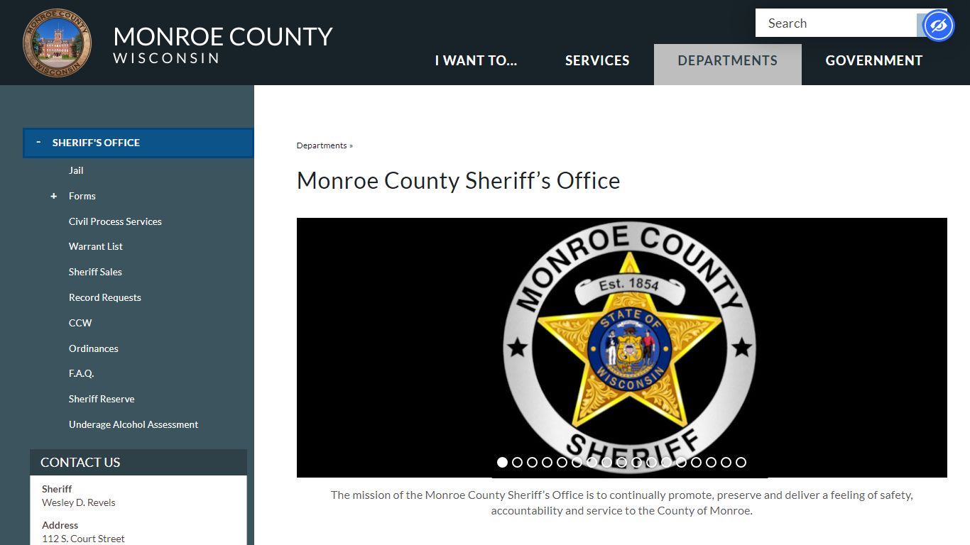 Monroe County Sheriff’s Office | Monroe County, WI
