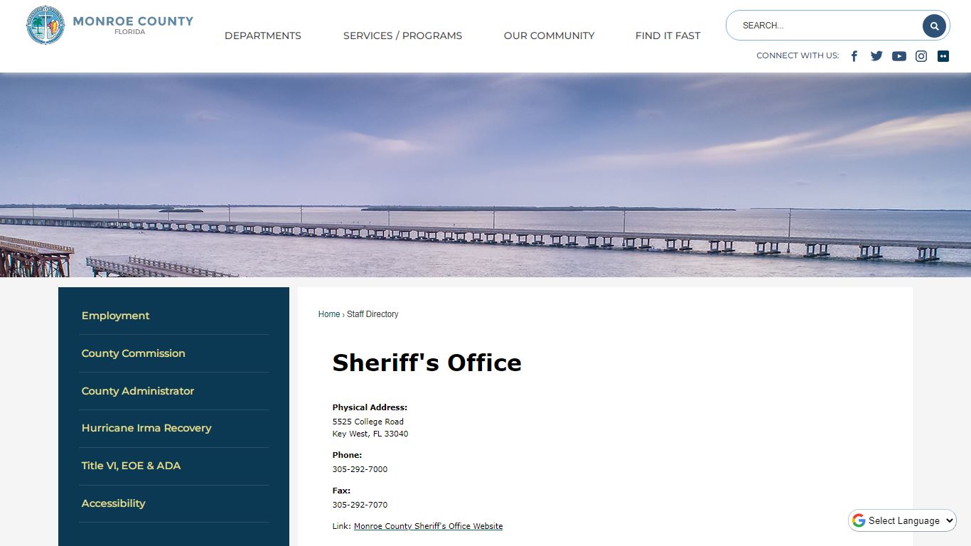 Staff Directory • Monroe County, FL • CivicEngage